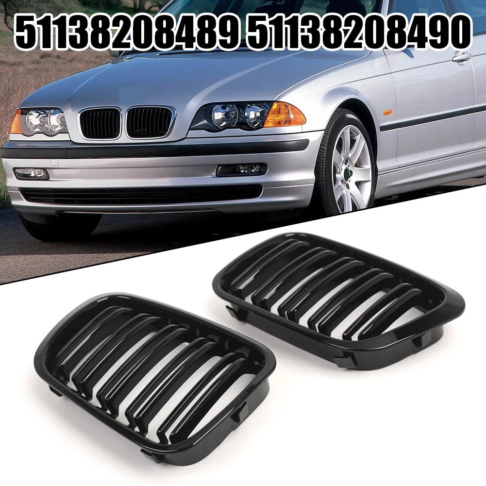 Car Front Bumper Air Intake Grille For BMW E46 4-Door 1998-2001 51138208489 51138208490 Direct Installation Car Exterior Parts