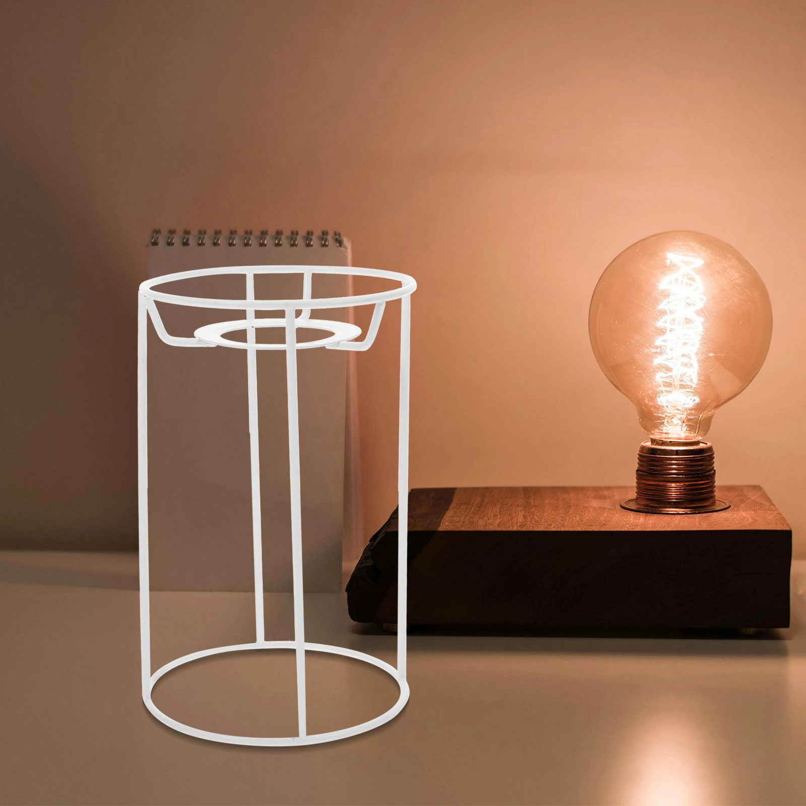 

Элегантный металлический каркас абажура E27, цоколь «сделай сам», настольная подвесная лампа, подставка, кронштейн из железной проволоки, аксессуары для освещения, поддержка абажура