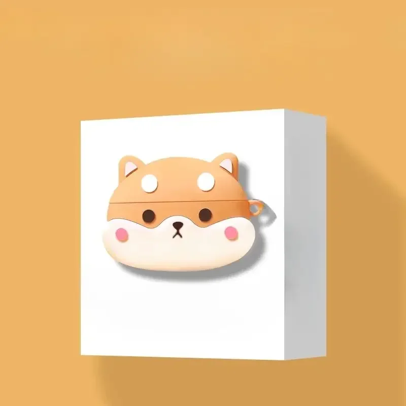 

3D Bulldog Cover for OPPO Enco Air4 Pro enco 4 Air Case Cartoon Cute Earphone Case for OPPO Enco Air4 Pro air 4 Cover Soft Case