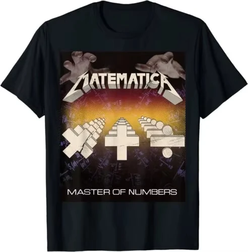 NEW LIMITED Matematica - Master of Numbers Math Teachers Puppets Parody T-Shirt