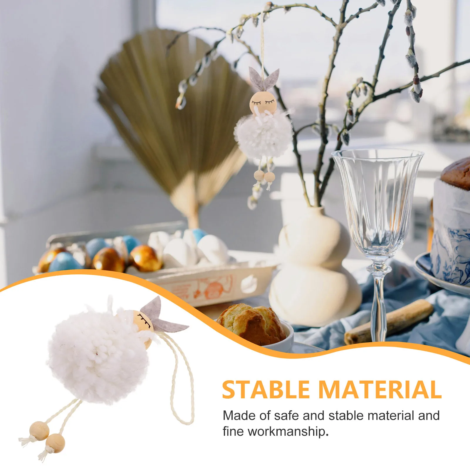 

Festival Home Decor Easter Bunny Hanging Adorn Suspend Tree Enhance Ambiance Versatile Use Easter Hanging Bunny