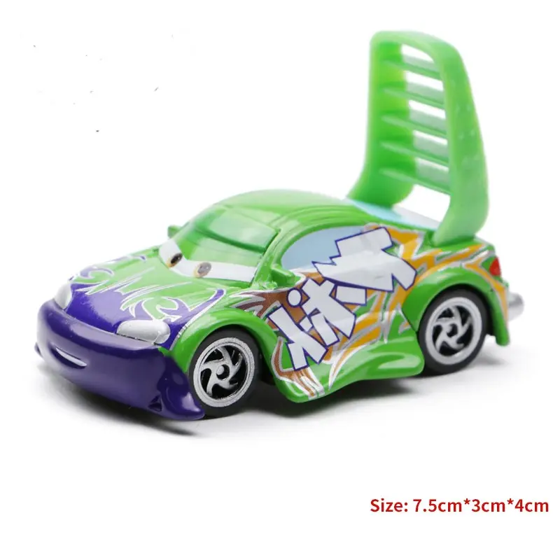 Disney pixar carros 3 metal relâmpago mcqueen brinquedos boust lesmas chamas dj vingo veículo modelos de brinquedos carros para crianças presentes