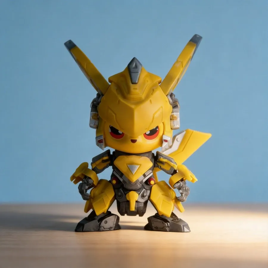 

Pikachu cos Bumblebee Figure from Pokémon - 12cm Collectible Model Decorative for Anime Fans