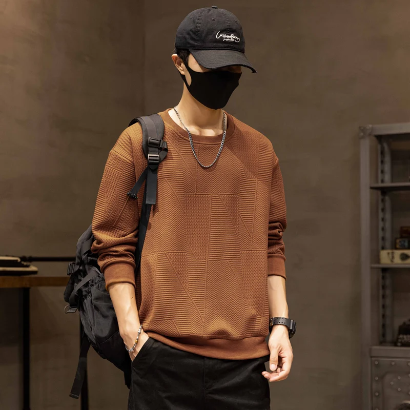 

Skin-Friendly Water-Resistant Camping Loose-Fit Solid Versatile Jacket Trendy Suede Men's Sweatshirt Casual Simple Comfortable