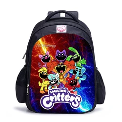 16inch Smiling Critters Backpacks Primary Printe Orthopedic Boys Girls Software School Bags Cartoon Children Mochilas