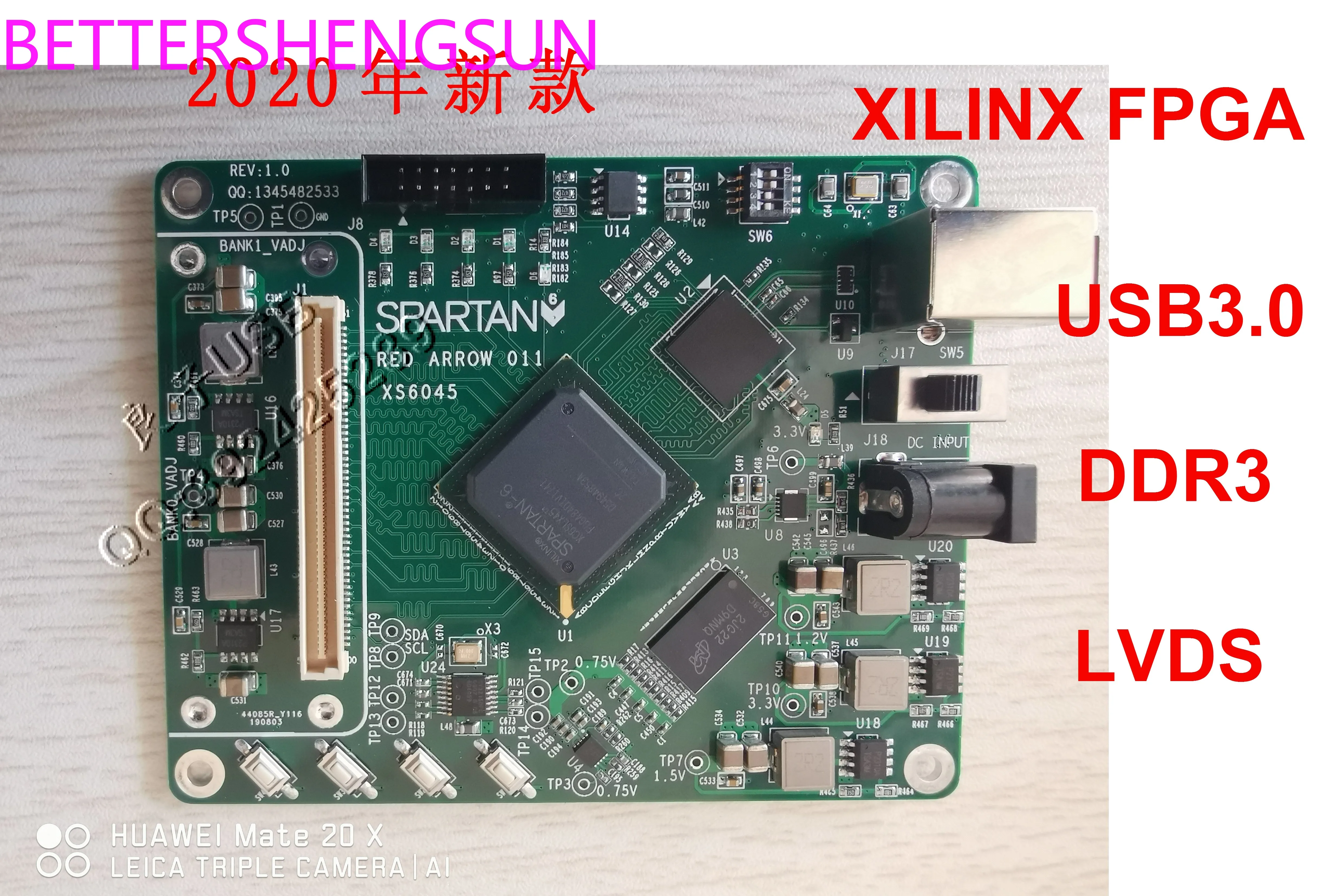 

USB3.0 development board FPGA+USB3.0 IMX183 LVDS IMX178 SPARTAN6