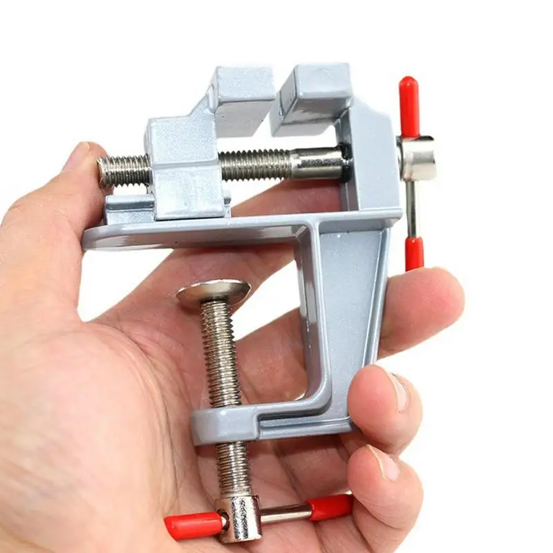 Imagem -05 - Alumínio Alloy Multifuncional Alicate Jóias Eletrônica Bancada Mini Bench Vise Mesa Vice Clamp Ferramentas Manuais Novo