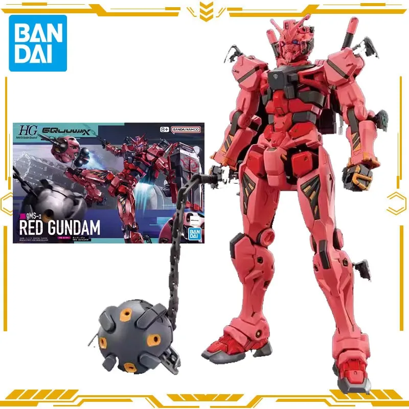 

Bandai Original Genuine Action Anime Figure Gms-a Red Gundam HG 1/144 Assemble Toy for Boys Girls Gift Collectible Model