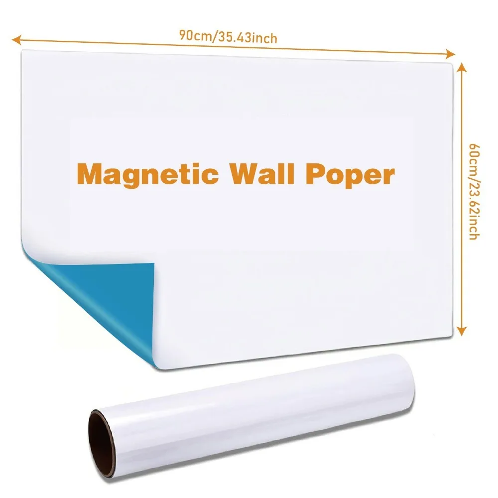 1 whiteboard set (non-magnetic) includes 4 magnetic nails, 1 black pen, 1 blackboard eraser, 1 box and 1 double-sided tape.