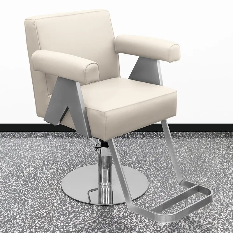 

Металлический маникюрный парикмахерский стул, вращающийся стул, золотой парикмахерский стул, Профессиональная Мебель для салона красоты