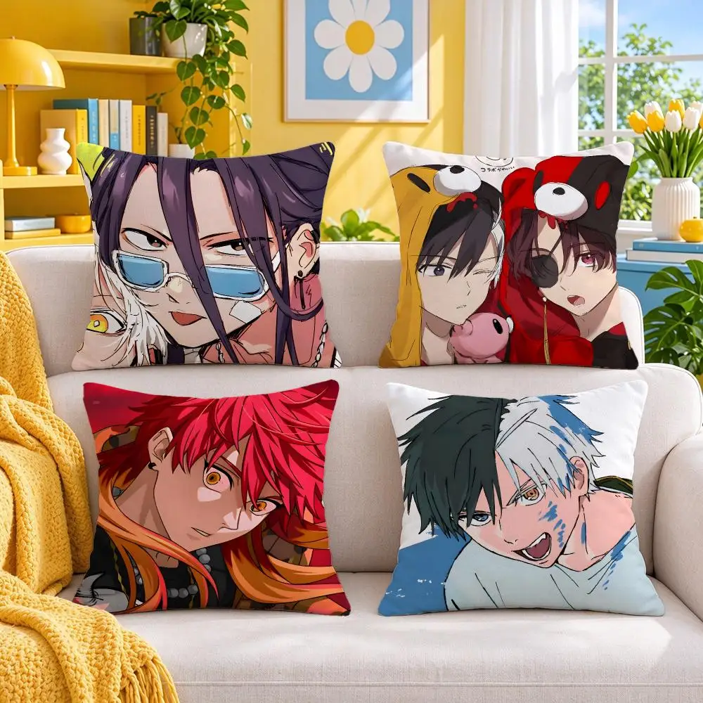 manga WIND BREAKER Cushion Cover Throw Pillow Short Plush Fresh Bright Cushion for Bedroom Sofa Ornament Present Gift