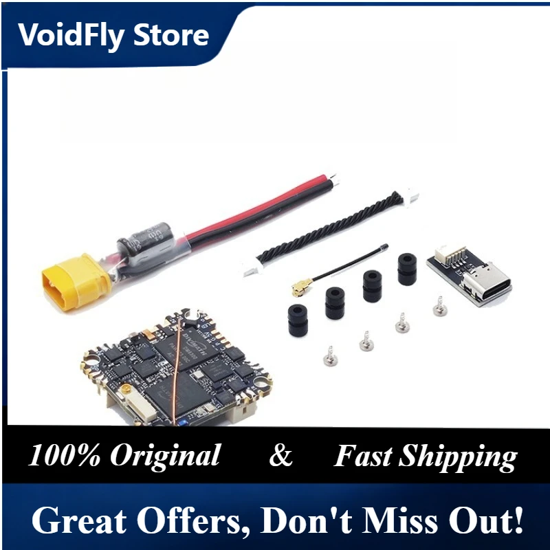 VoidFly Hdzero AIO15 Flight Controller 2-3S Integrated 200mw VTX  ELRS Receiver 15A ESC  1.5-2 Inches