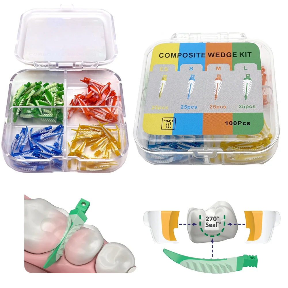 

Dental interdental wedges sealing composite wedges silicone wedges tooth restoration materials dentist supplies adaptive