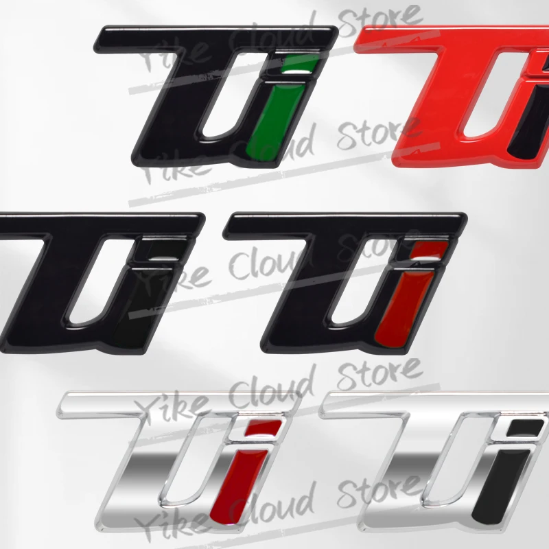 TI Q4 Q2 Decoration Emblem Car Styling 3D Metal Badge For Alfa Romeo Giulietta Giulia 156 Mito Stelvio Brera Body Trunk Stickers