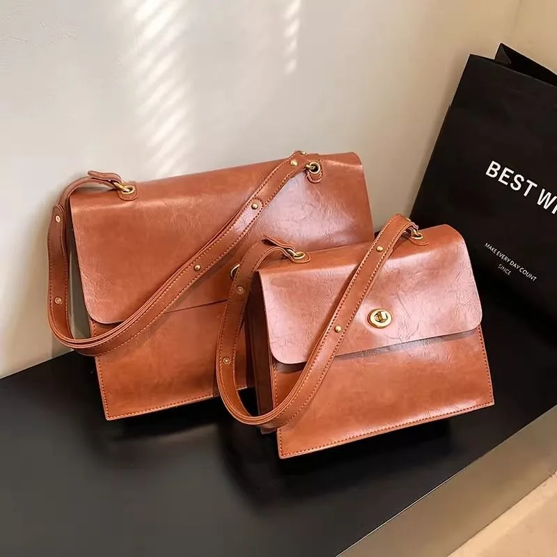British Messenger Bag Women's Shoulder Large Capacity New Senior Temperament  Tote Briefcase High Quality High Appearance Level