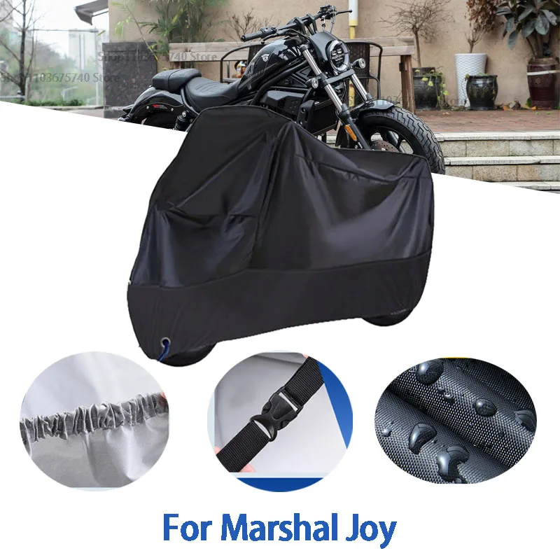 

Motorcycle Full Covers For Marshal Joy Car Outdoors Sun Protection Dust No Ear Thickened Oxford Clothcover Accessories