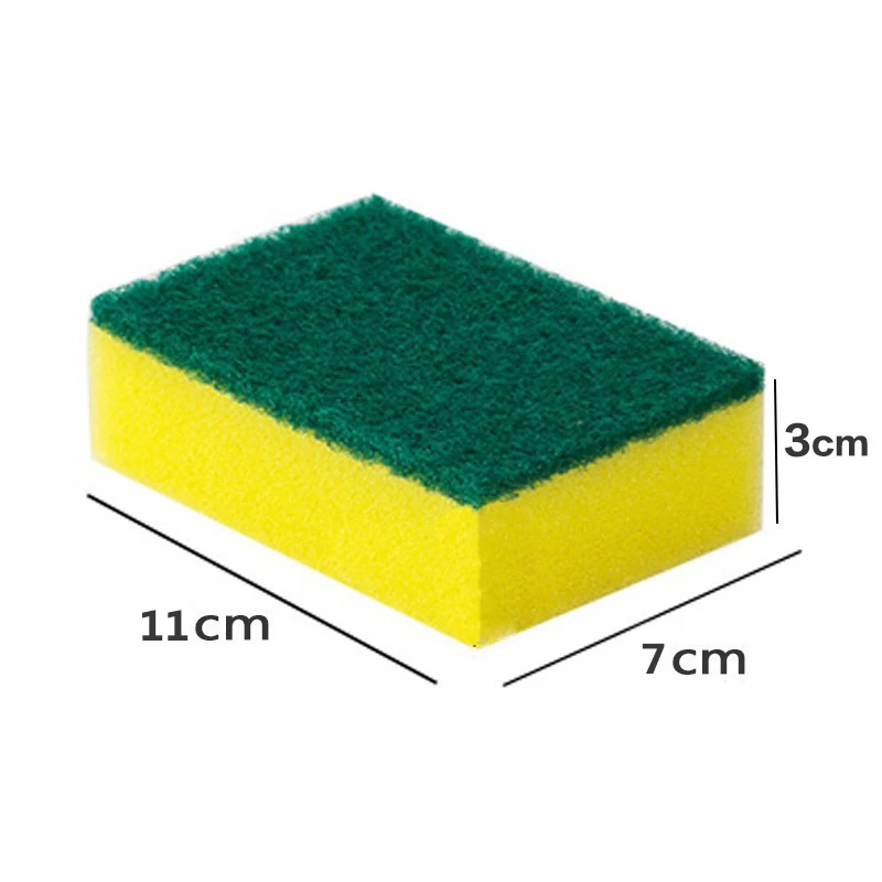 10Pcs Cleaning Cloth Spongs Household Scouring Bowl Kitchen Dish Cloth Auto Sponge Wipe Cleaning Towels Accessories