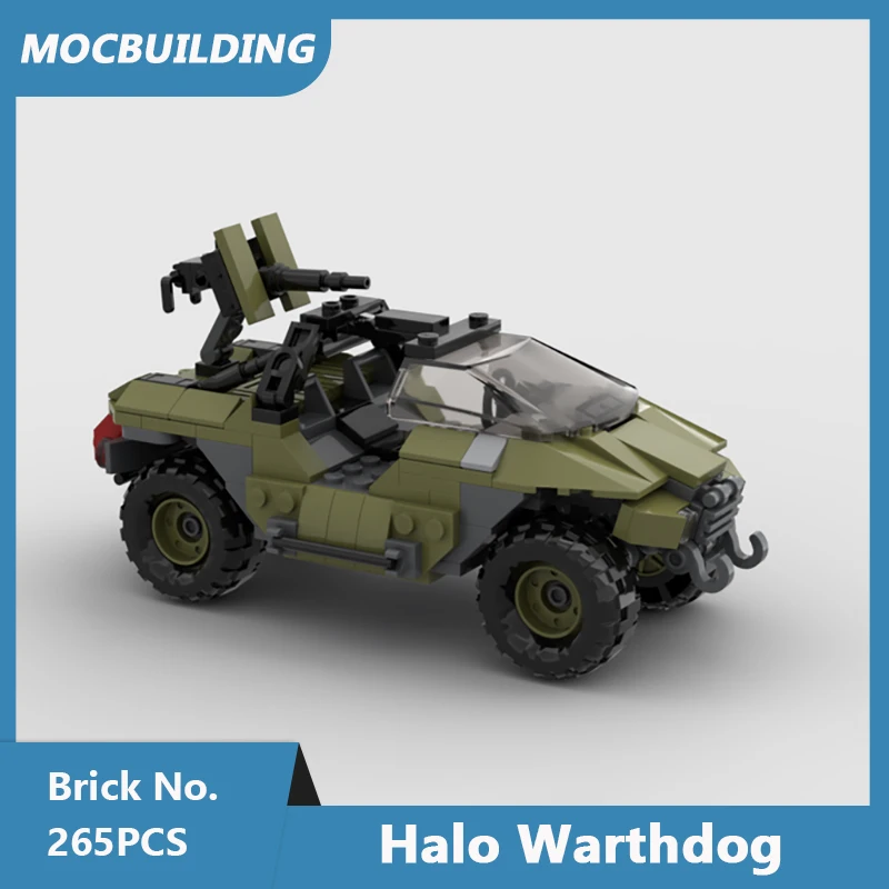 MOC Building Blocks Warthdog M12 Force Application Vehicle Transportation Anti-aircraft Space Series Display Toys Gifts 265PCS