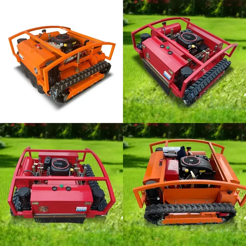 Multifunctional Remote Control Crawler Type Lawn Mower Large Area Land Reclamation for Embankment Garden