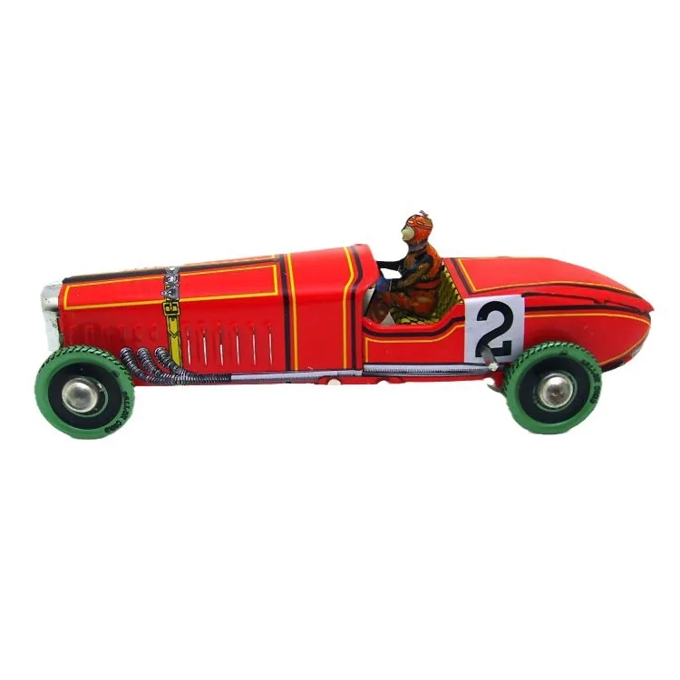 MS808 Racing Car No. 2 Racing Car Classic Car, Iron Nostalgic Adult Collection Ornament Iron Toy