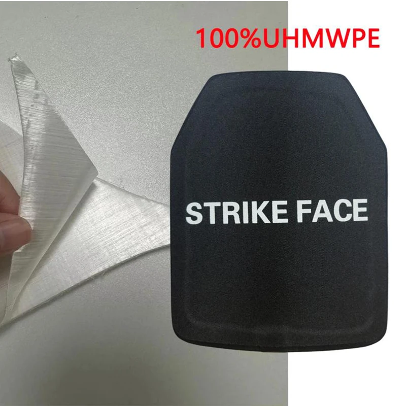 NIJ III Bulletproof Plate 10x12 inch Lightweight Tactical UHMWPE Ballistic Protection Level 3 For Body Armor Tactical Vests