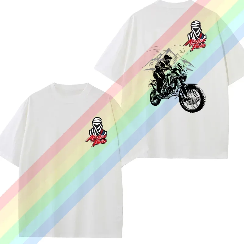 2024 New Hondo Africa Twin CRF1000l Moto Riding Tshirts Men Short Sleeve GS Adventure Motorcycle Rider T-Shirt Hip Hop Boy Cool