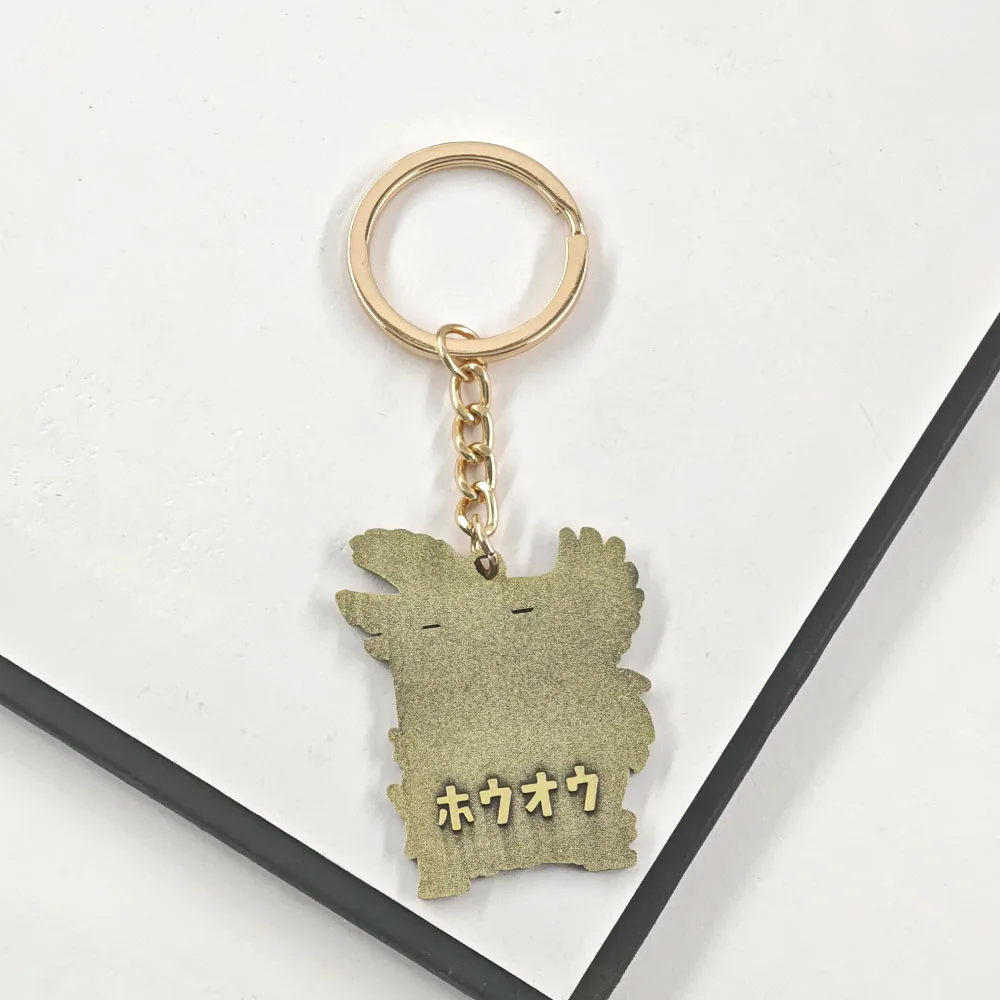 Ho-Oh Phoenix Schlüsselanhänger aus Zinklegierung, japanisches Torii-Tor, Kyoto Ahornblatt Schlüsselring, Rucksack-Anhänger, Gaming-Charms, Geschenkzubehör – Detail 3
