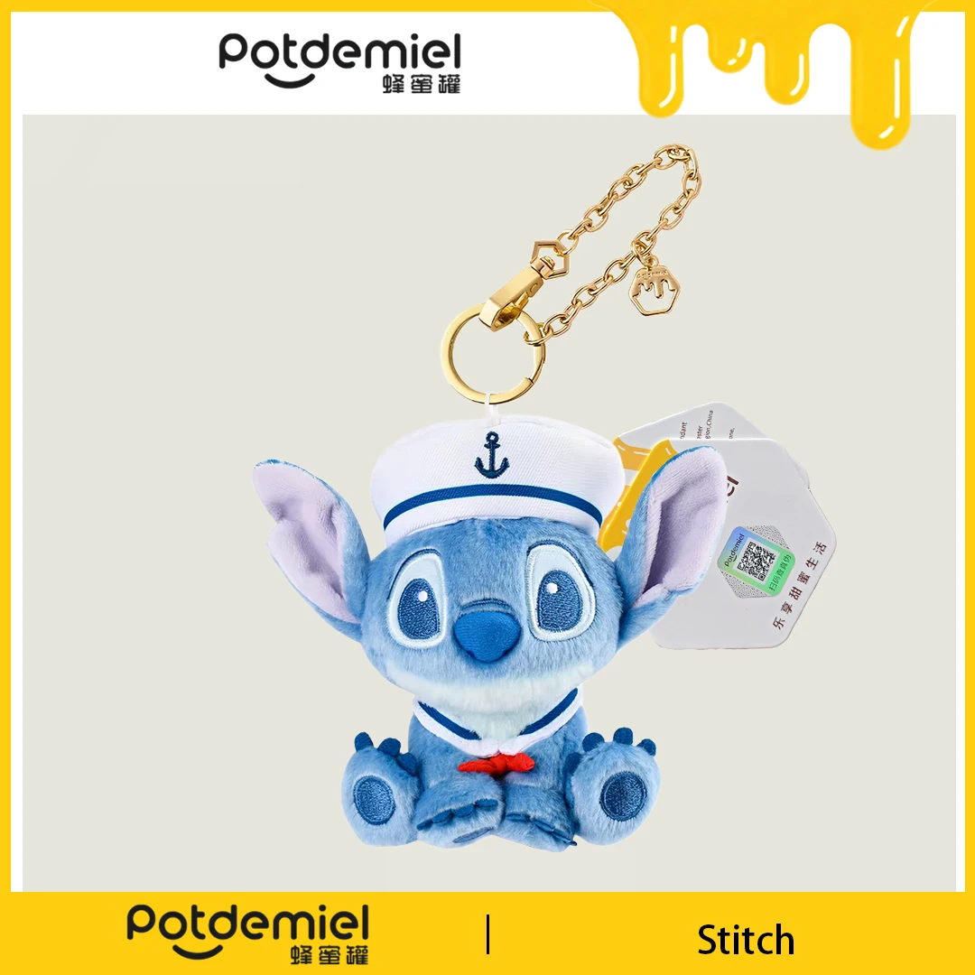Potdemiel Disney Lilo & Stitch: Colgante de peluche de Stitch para bolso, amuleto, colgante para cartera, regalo de recuerdo para niños, figura coleccionable
