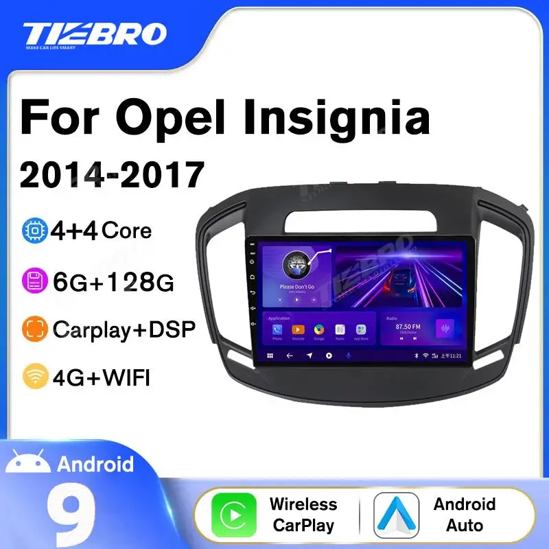 

TIEBRO 2DIN Carplay Android10 Car Radio For Opel Insignia 2014-2017 GPS Navigation Auto Radio Car Stereo Multimedia Video Player