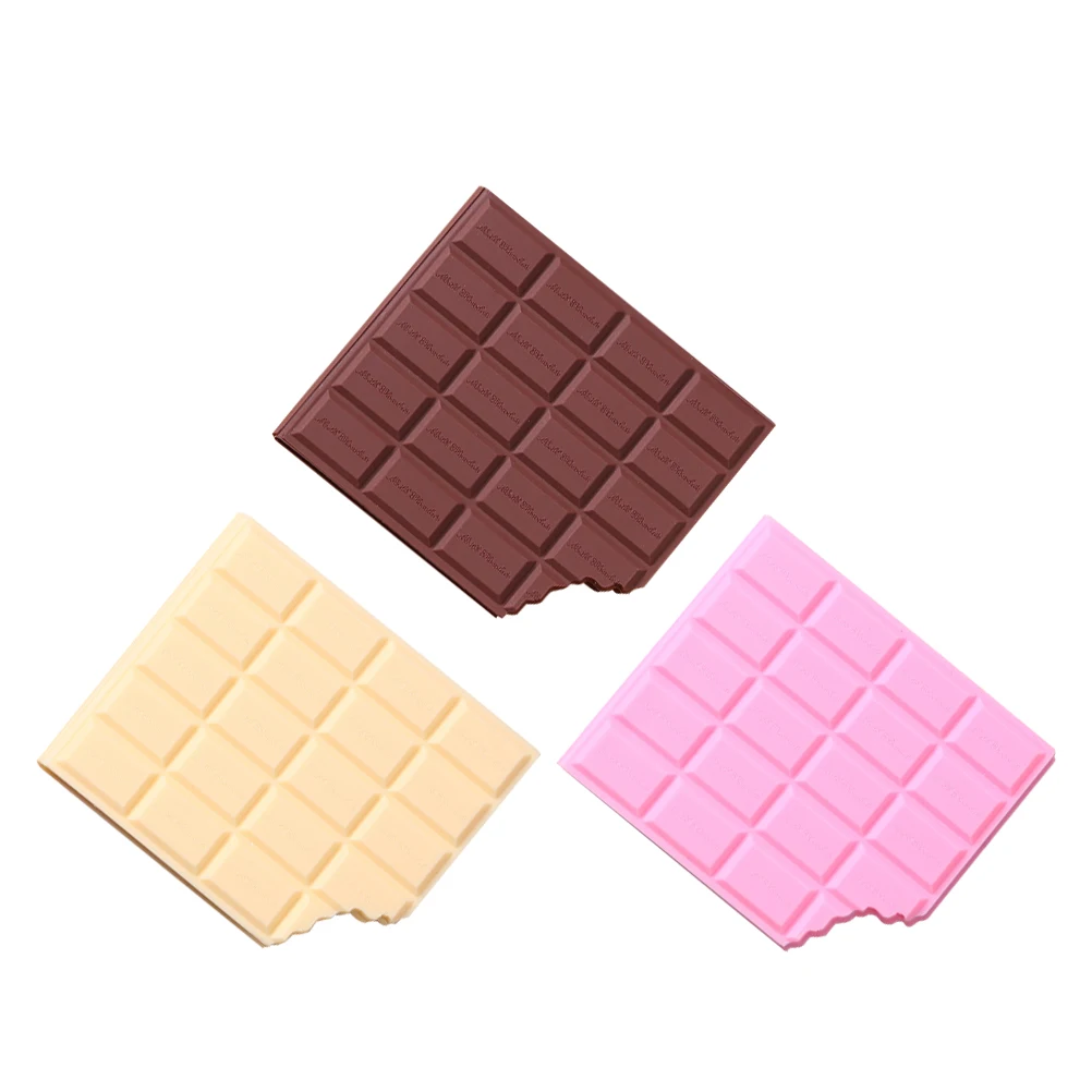 

3 Pcs Chocolate Note Pad Notebook Shaped Memo Cover Notepad Desktop Paper Design Office Themed