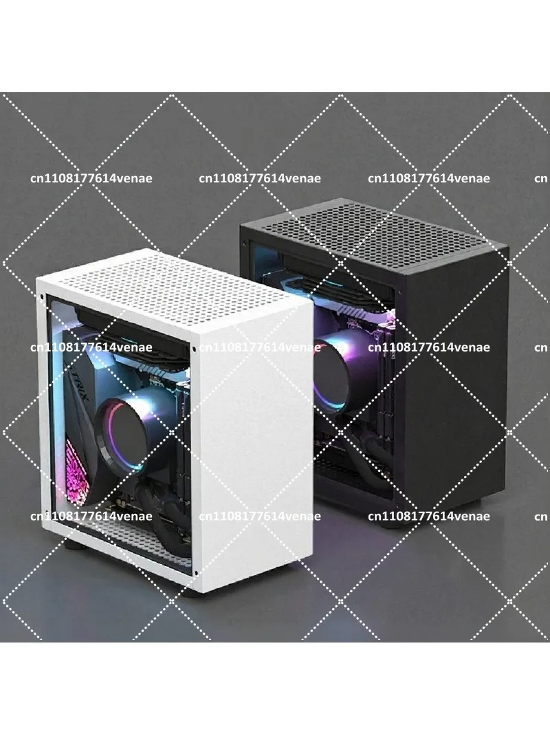 M21 / M31 Mini ITX Computer Case, Supports 120mm AIO Liquid Cooler, Low-Profile GPU and 1U Flex ATX PSU, Compact Small