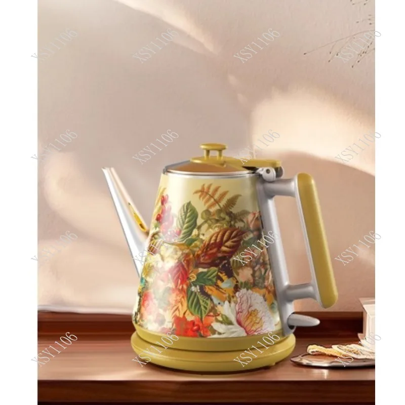 Retro Household 304 Stainless Steel Auto Power-off High-value Printing Kettle Fit