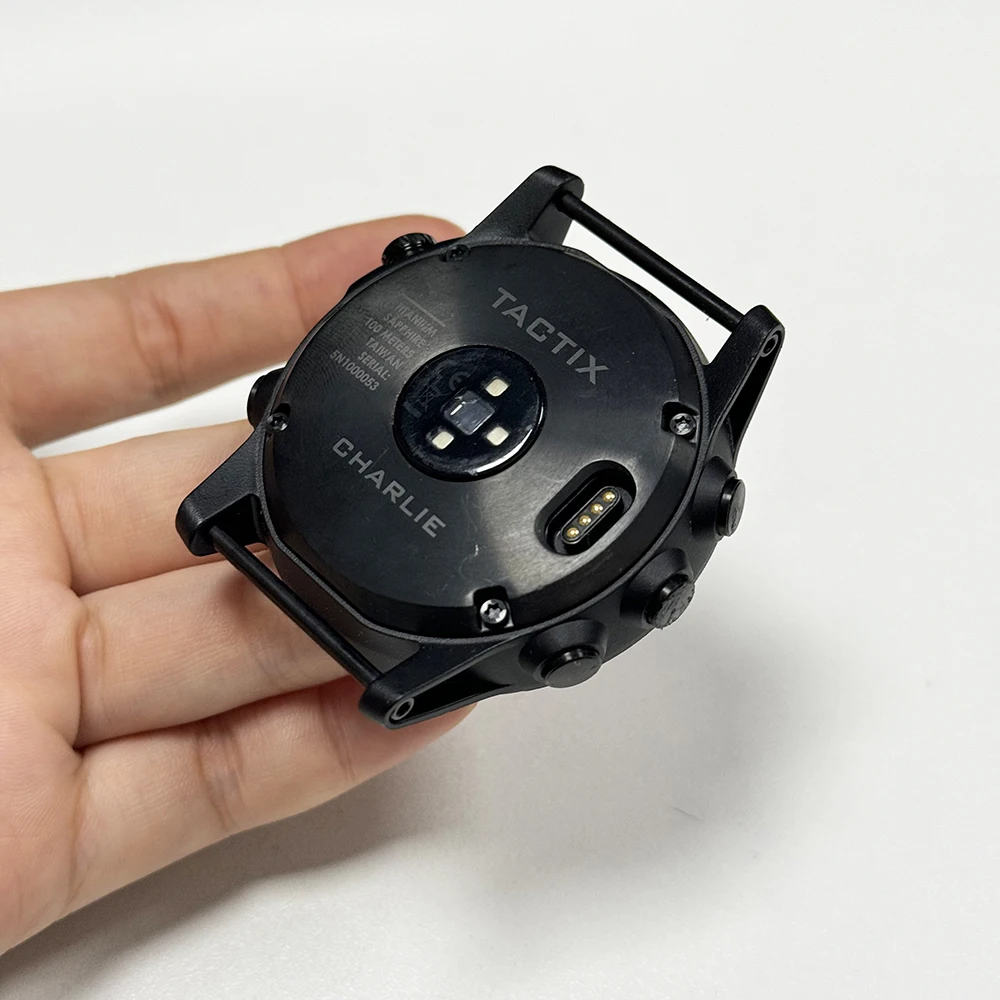 

For GARMIN Tactix Charlie Back Cover Case With Heart Rate Sensor Lugs Part Repair Replacement