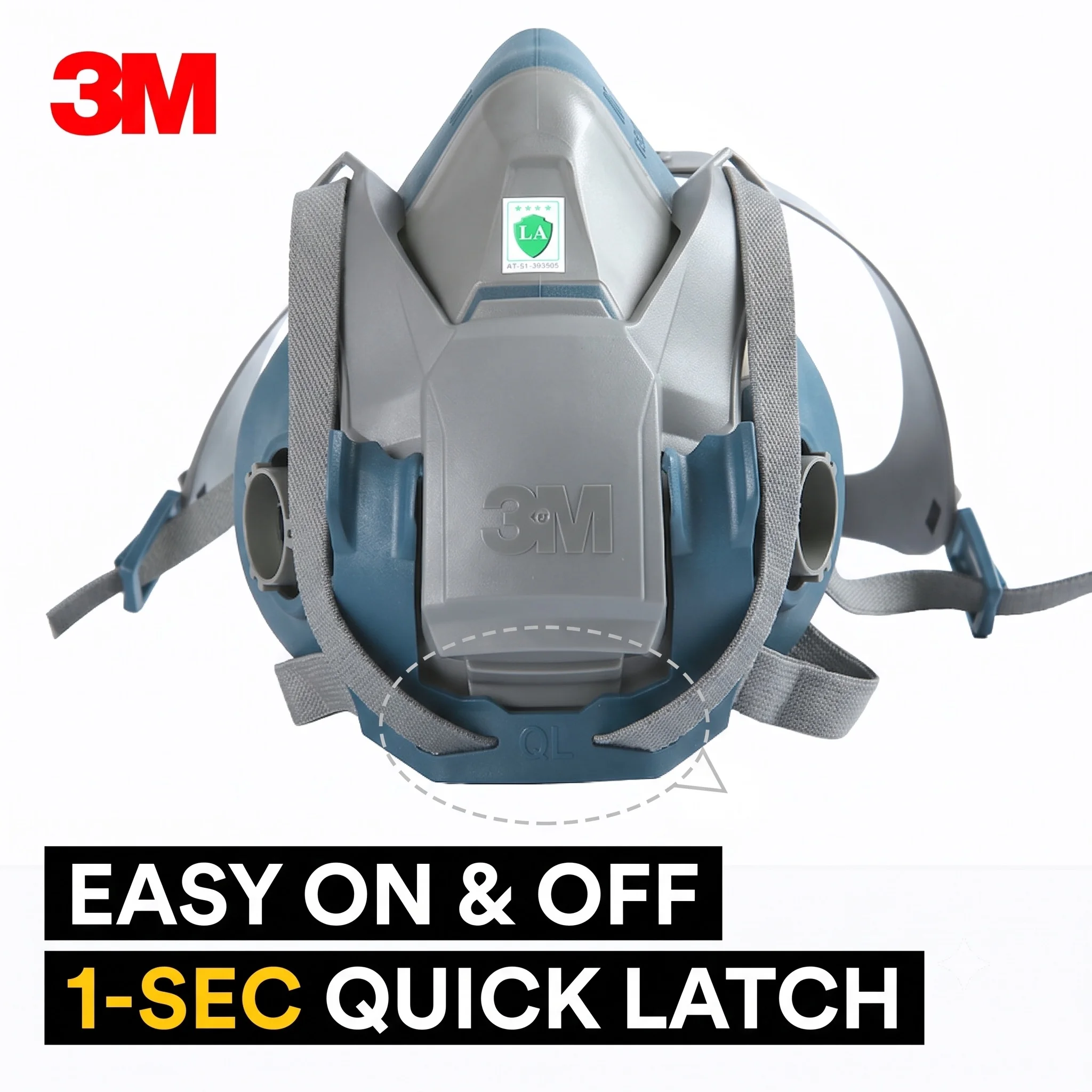 3M 6502Ql Originales Half Mask Gas Face Respirator Single Filter Paint Airbrush Spraying For Resin Respiratory Protection