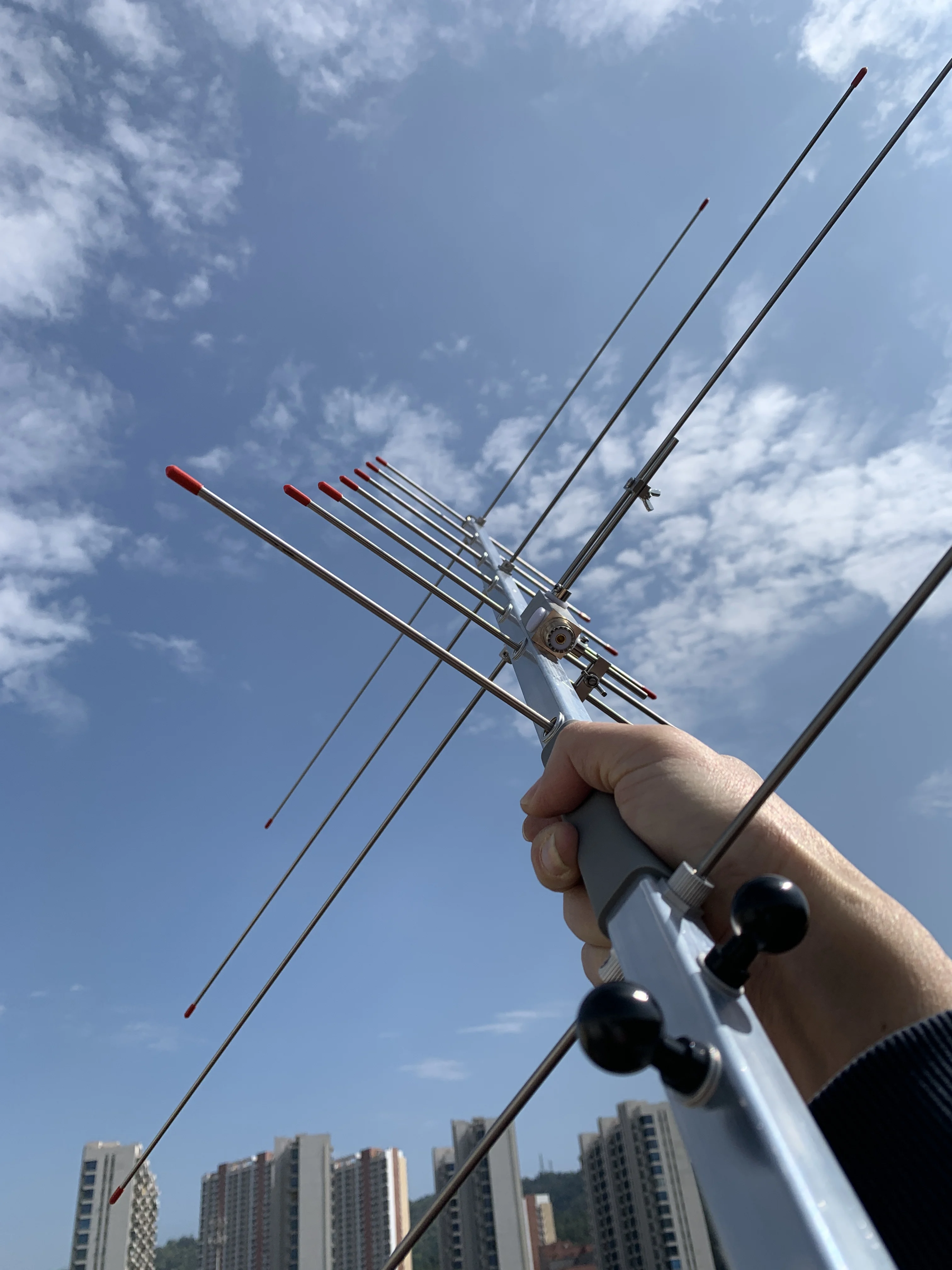 Antena Yagi ręczna 430/144MHz dwuzakresowa UHF 7EL VHF 4EL odłączana i przenośna, regulowana dla pasma amatorskiego — zdjęcie produktu 5