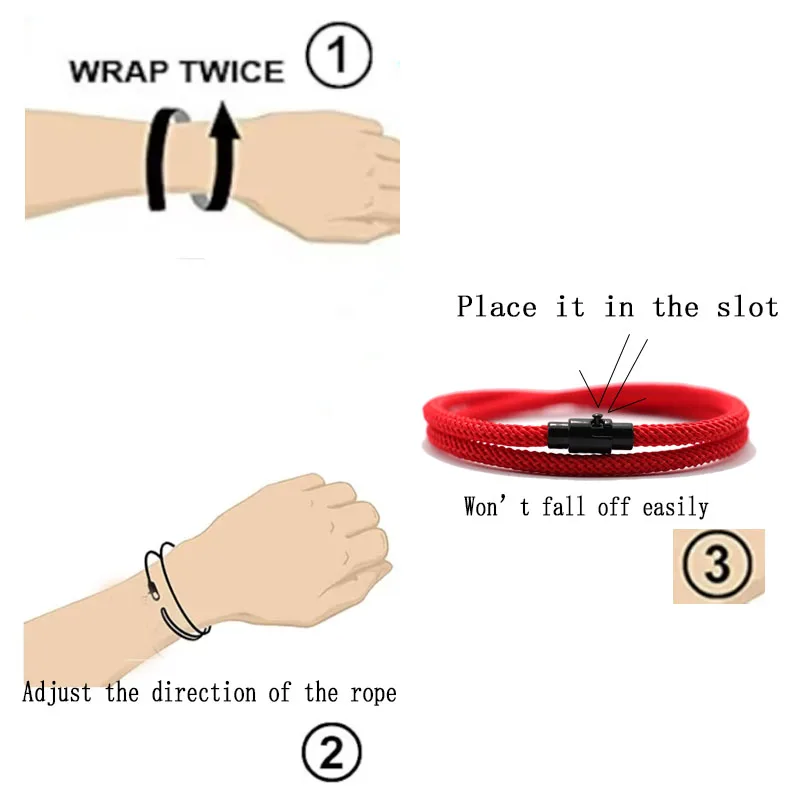 New Simple Style Men Rope Bracelet Bilayer Grade A 4mm Thread Fabric Braslet Outdoor Riding Survival Braclet Casual Accessories image 3