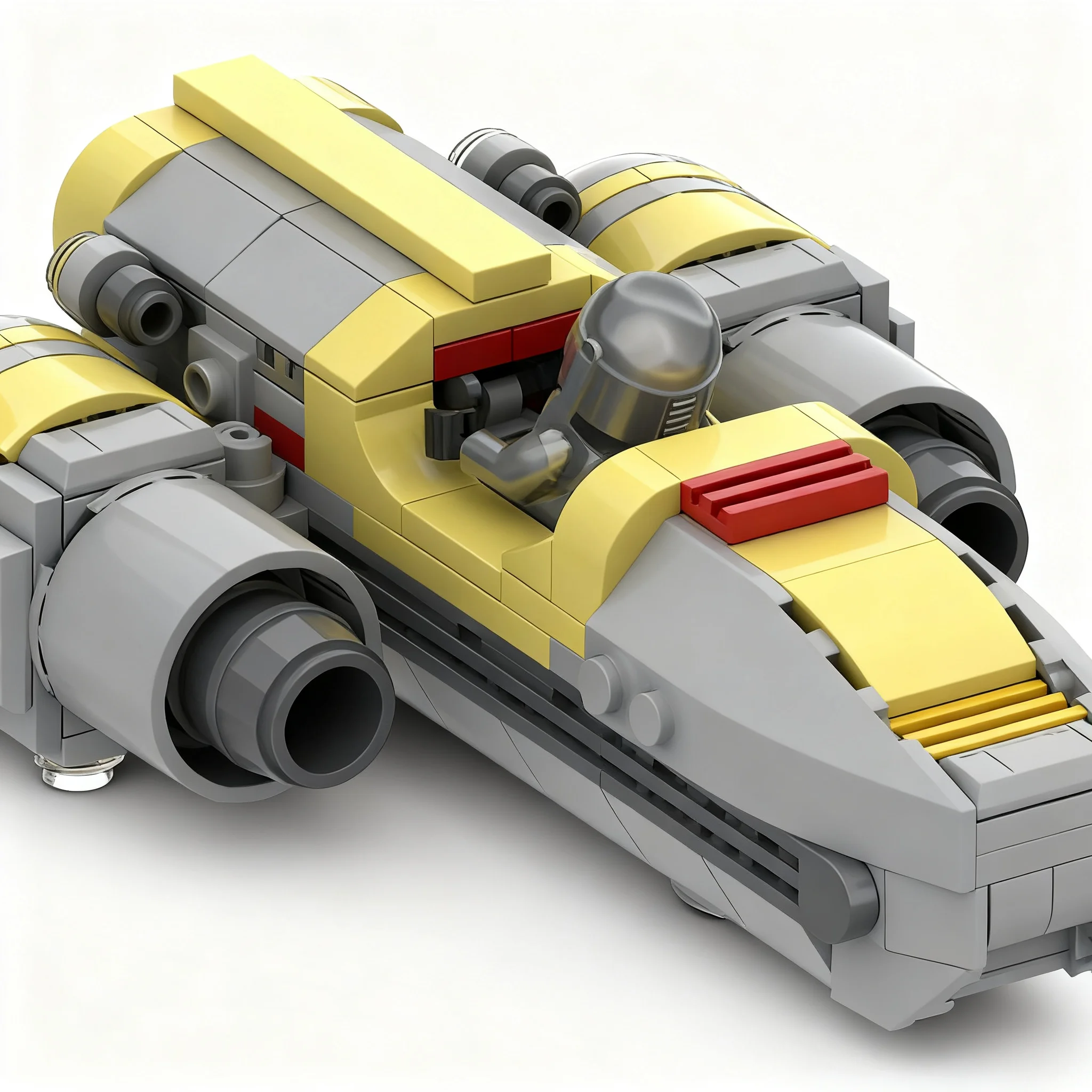 254 детали MOC Star Battle Din Jarin Colors Vectron Phantom Mount Speeder Bike + BX-RC Probe Droid SWTOR Модель Конструктор Арт