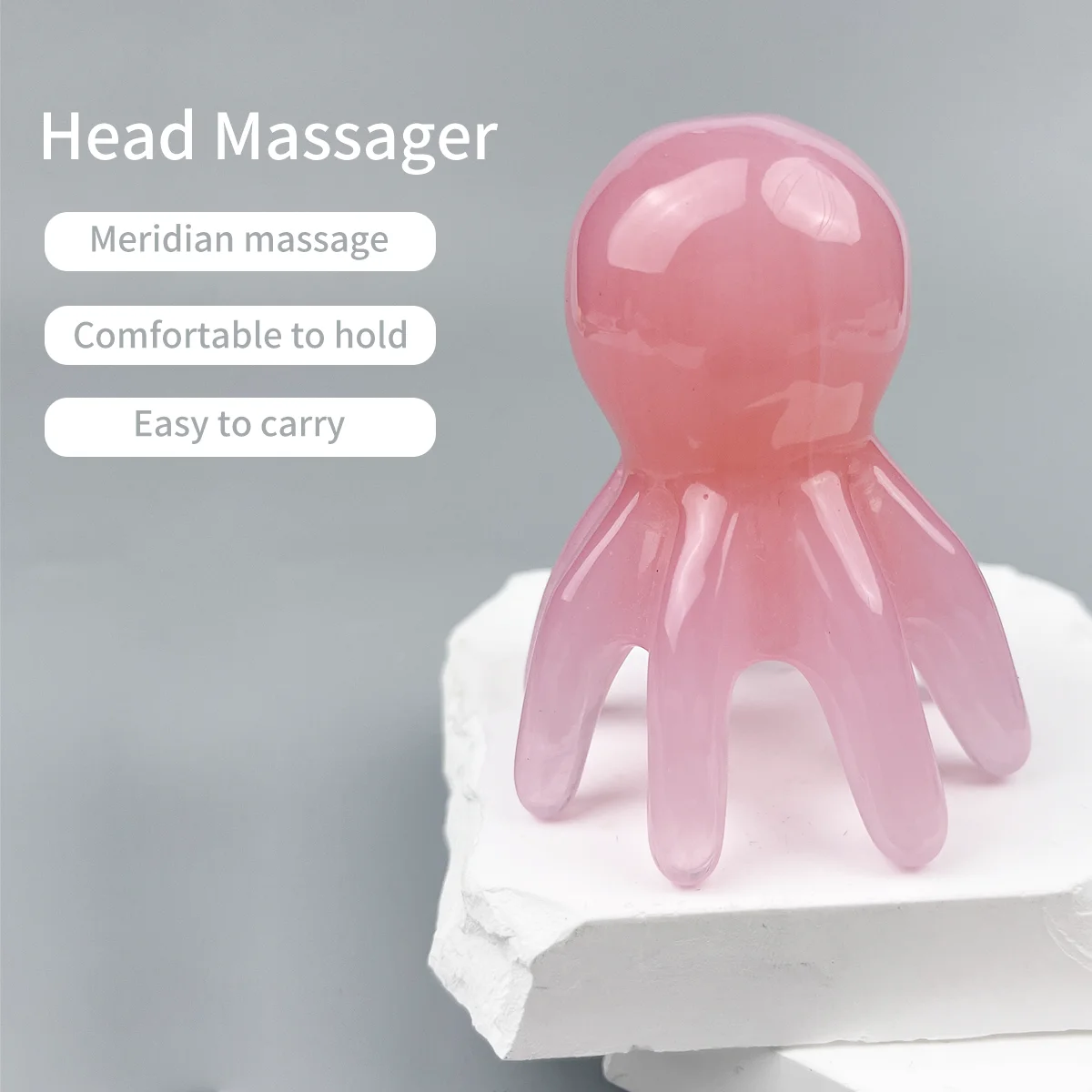 1pc Octopus massage hair meridian massager acupoint head treatment comb large wide teeth