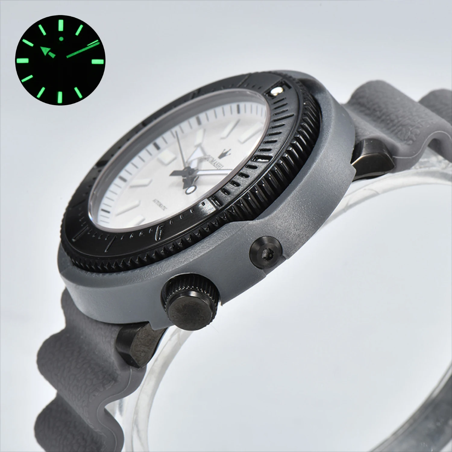 Orologi Monster da 45 mm per uomo NH35 Visualizzazione automatica della data impermeabile luminosa Orologio alla moda casual Logo Commercio all'ingrosso personalizzabile