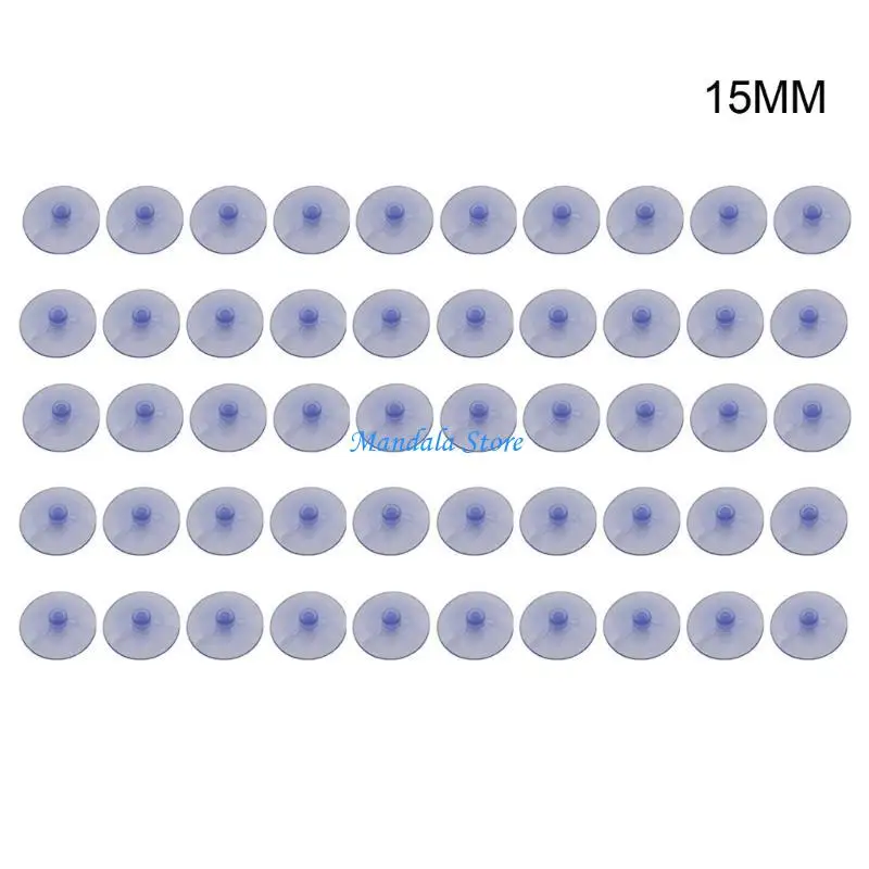U2JC 50 Pieces Transparent Suction Cups Without Hooks Anti-Collision Sucker Pad