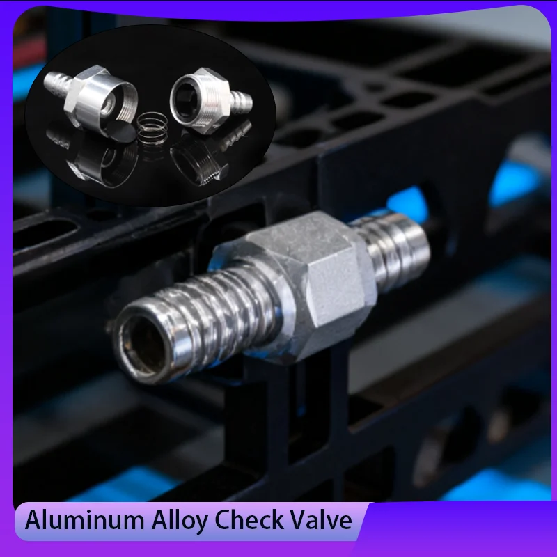 

Aluminium Alloy One Way Valve 6/8/10/12/14/16mm Non Return Check Wave for Carburettor Low Pressure Fuel System 1/5pcs