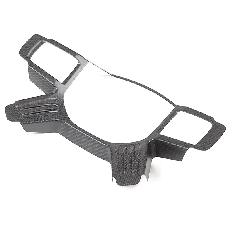 For Land Rover Defender 90 110 2020-2024 Real Carbon Fiber Car Steering Wheel Decorative Frame Sticker Car Interior Accessories