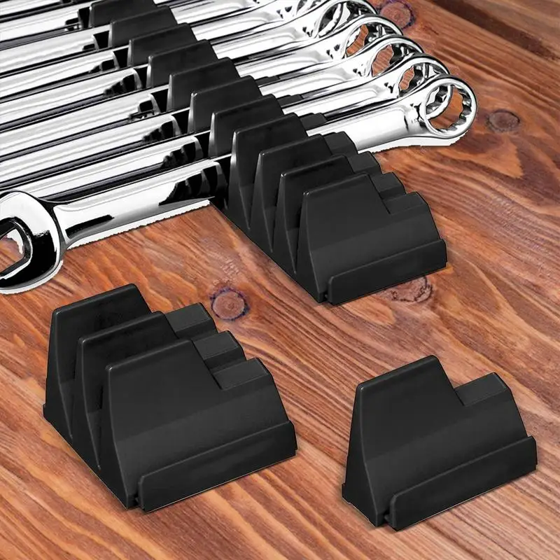Magnetic Wrench Organizer Rack for Toolbox Wrench Holder Space-Saving Design Holds Up to 23 Wrench Rack Tool Trays Shelf
