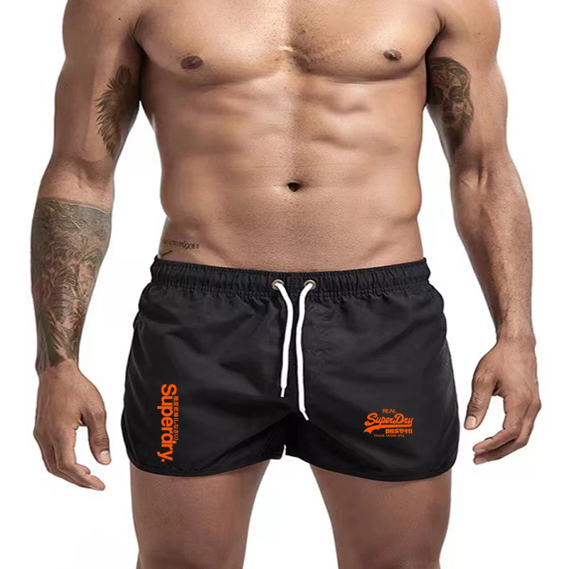 Beach Shorts Quick dry men\'s swimsuit board briefs 2024 new summer swimming shorts Sports Gym running shorts Men\'s beach shorts