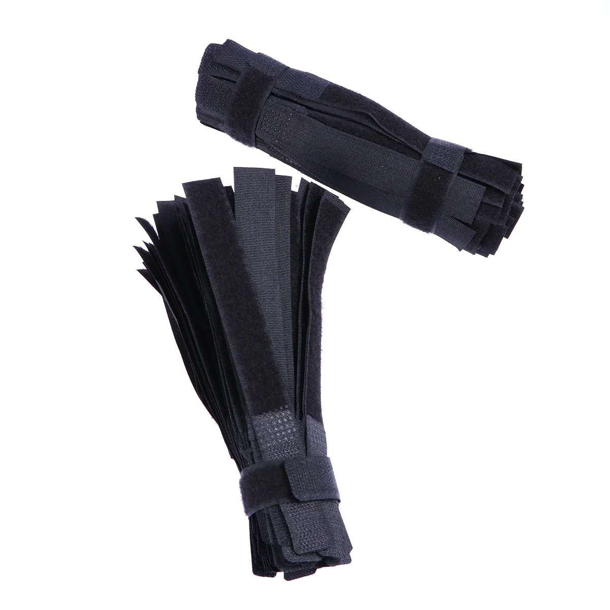 100 قطعة منظم الكابلات النايلون الأشرطة الحبل حارس سماعة USB إدارة الأسلاك للسفر العمل المنزل كابل المجمع