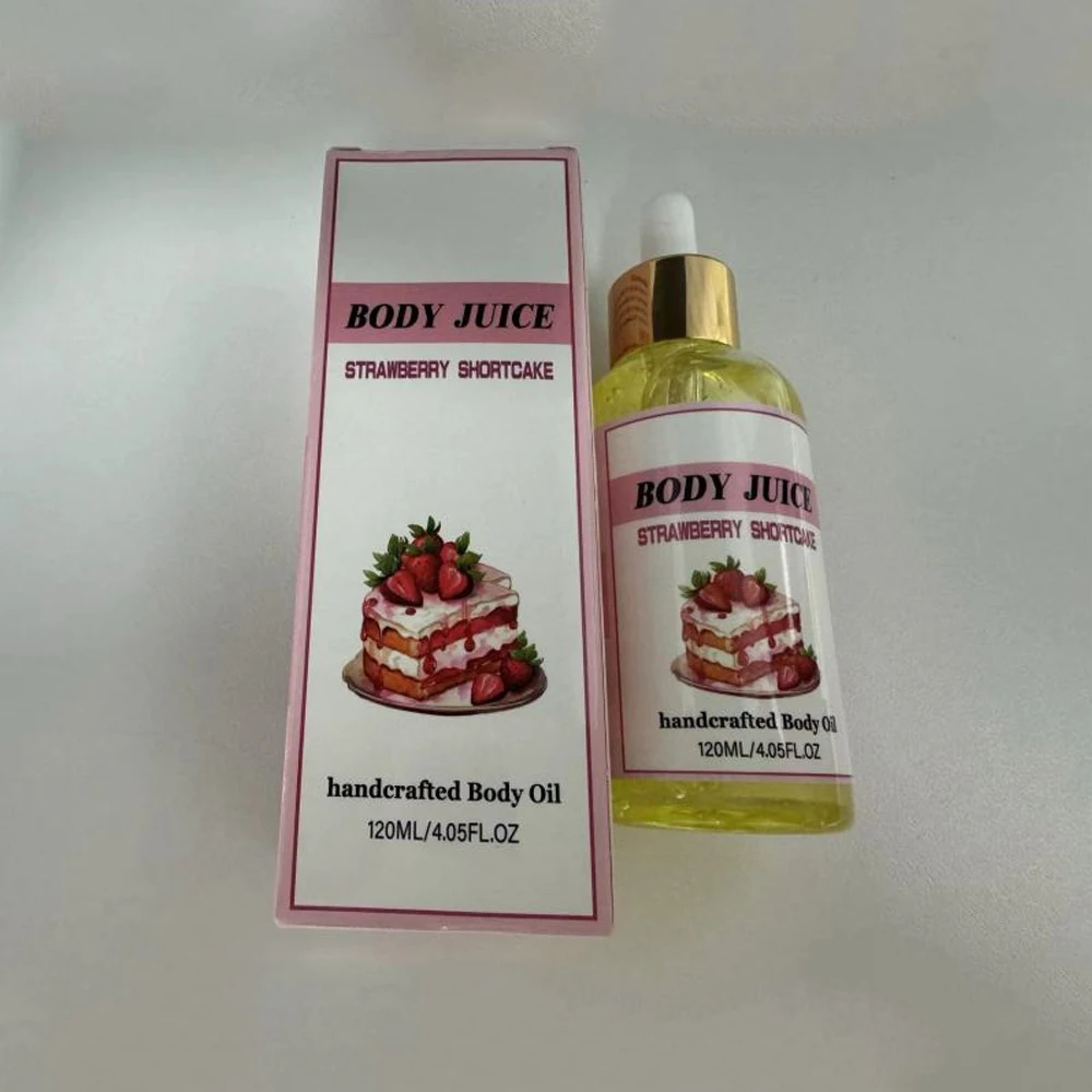 

Strawberry Scent Body Oil 120ml Natural Hydration Oil Suitable for Smooth Skin Relaxing Massage Oil