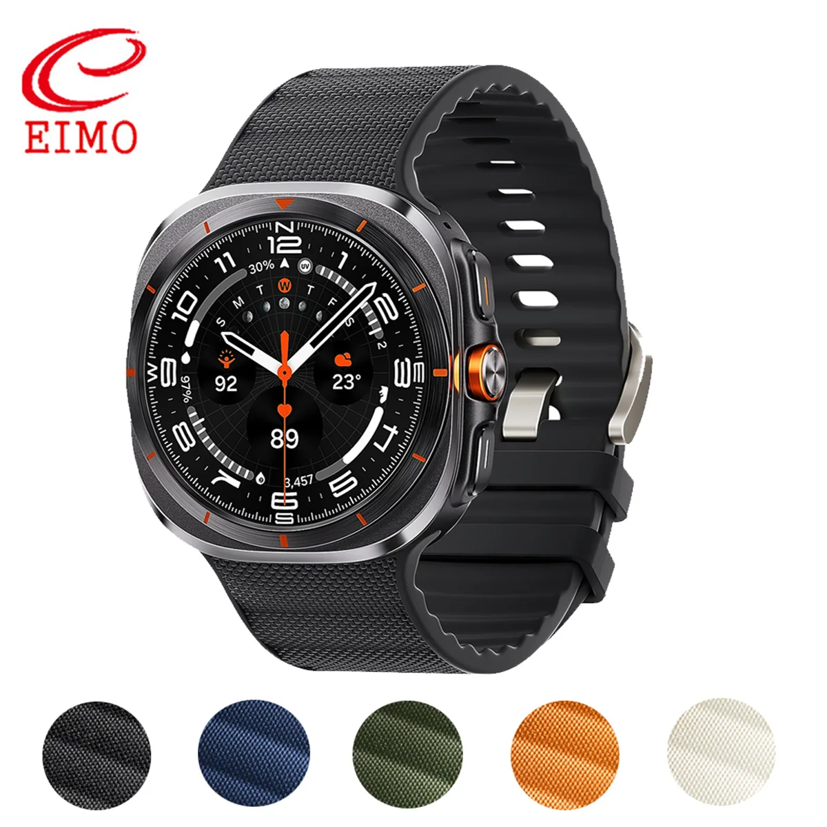 Silicone+Nylon Band for Samsung Galaxy Watch 8 ultra 2 Strap Sport Bracelet Replacement Wristband for Galaxy Watch 7 Ultra 47mm