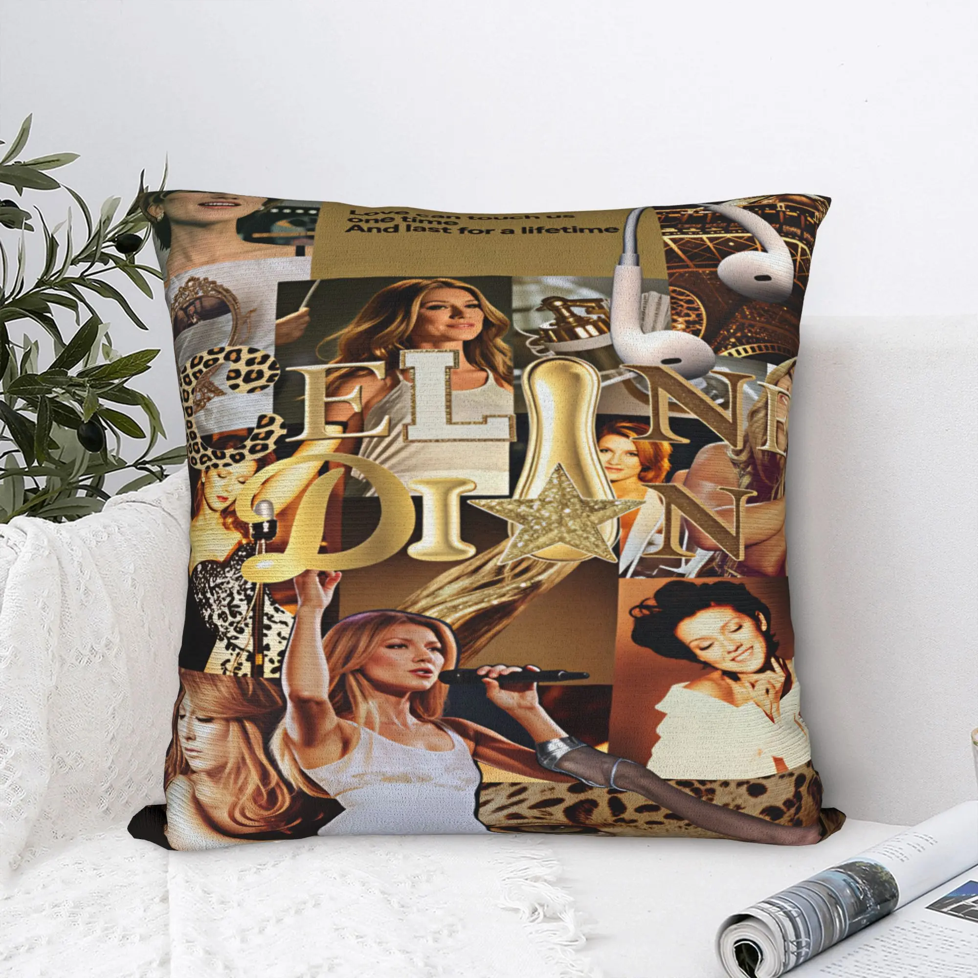 Pillow Cover Celines Dions Paris 2026  Funny Pillow Case For Sofa Bedroom Home Decor Pillowcases