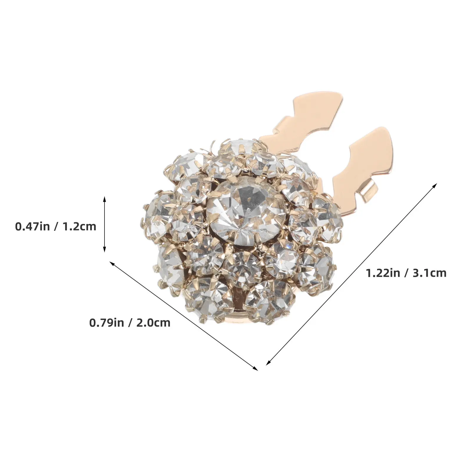 3Pairs Button Covers Shirt Cuff Decorative Alloy Rhinestone Clip-on Cufflinks Covers for Men Women Formal Wedding Tuxedo Shirts