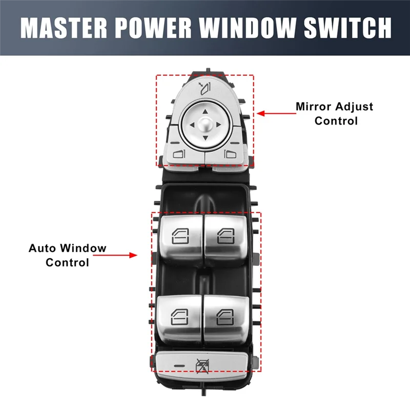 

Car Power Window Switch Button For Mercedes Benz C CLASS C300 C350e C400 C43 C63 AMG Replace A2229056800